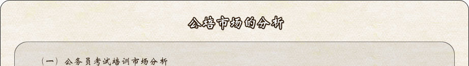 考德上公培市场分析